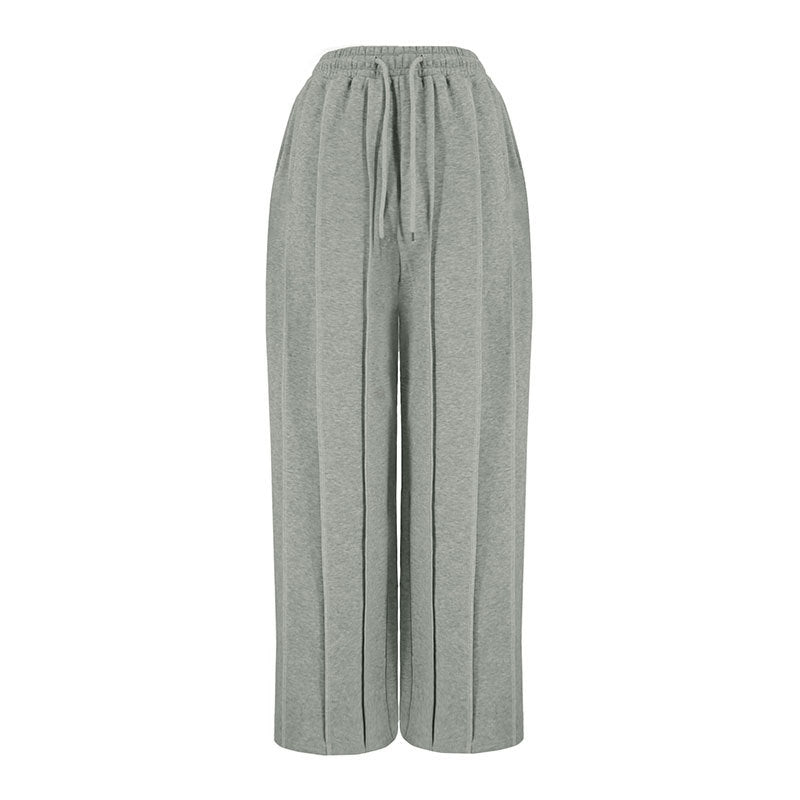 👖 Chic Wide-Leg Striped Pants – Tied Waist, Comfortable & Trendy! 🌟 - Echoed Goods