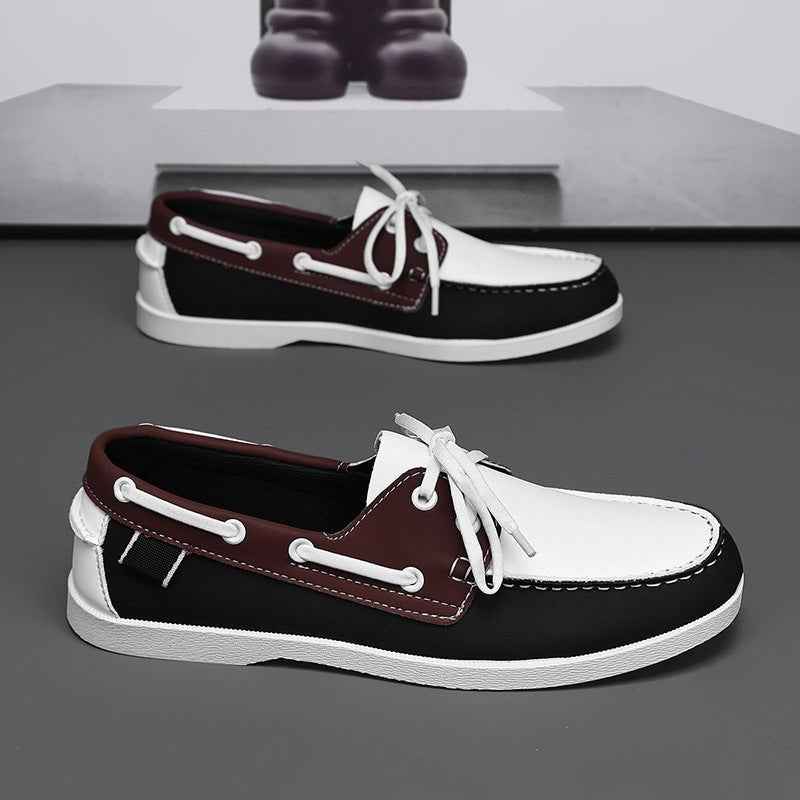 Men's British Style Loafers with Belted Design - Versatile Footwear - Echoed Goods