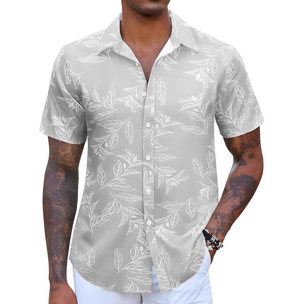 Men's Floral Short-sleeved Shirt - Stylish & Trendy Men's Floral Shirt for Every Occasion - Echoed Goods