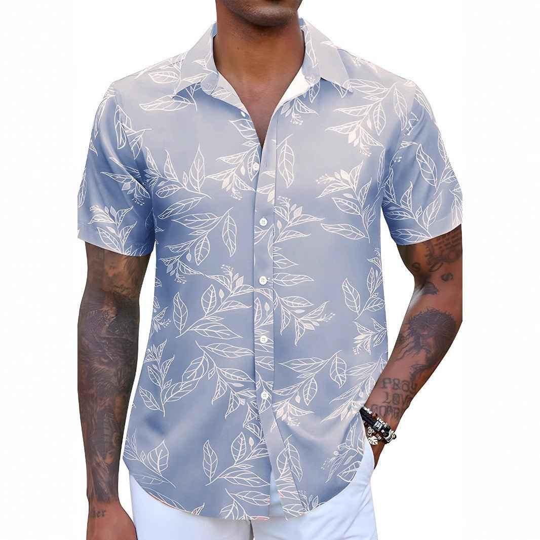 Men's Floral Short-sleeved Shirt - Stylish & Trendy Men's Floral Shirt for Every Occasion - Echoed Goods