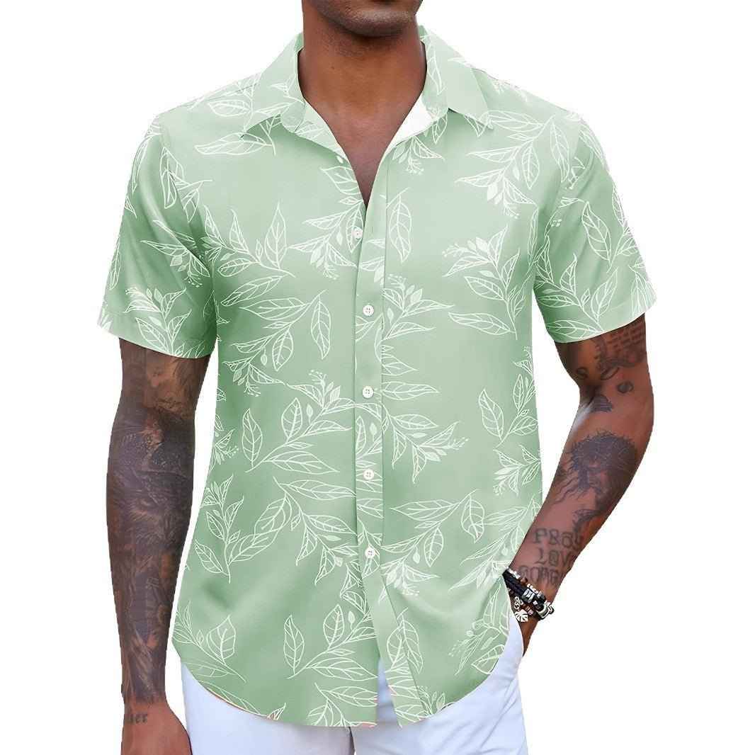 Men's Floral Short-sleeved Shirt - Stylish & Trendy Men's Floral Shirt for Every Occasion - Echoed Goods