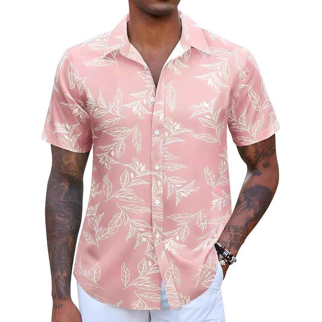 Men's Floral Short-sleeved Shirt - Stylish & Trendy Men's Floral Shirt for Every Occasion - Echoed Goods