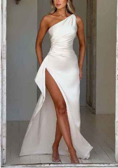 Sexy One-Shoulder Dress for Effortless Elegance and Sultry Style - Echoed Goods