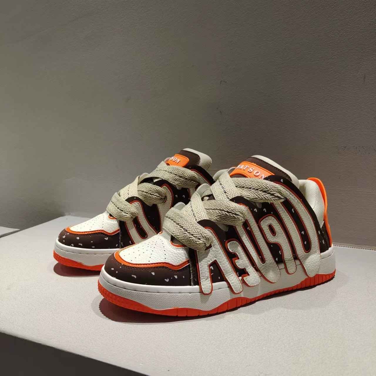 Unisex Retro Sneakers with Alphabet Design for Stylish Comfort - Echoed Goods