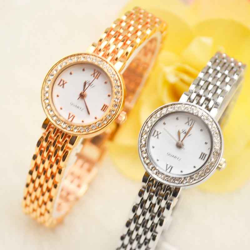 Rhinestone Watch with Crystal Accents for Sparkling Elegance - Echoed Goods
