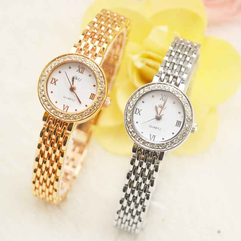 Rhinestone Watch with Crystal Accents for Sparkling Elegance - Echoed Goods