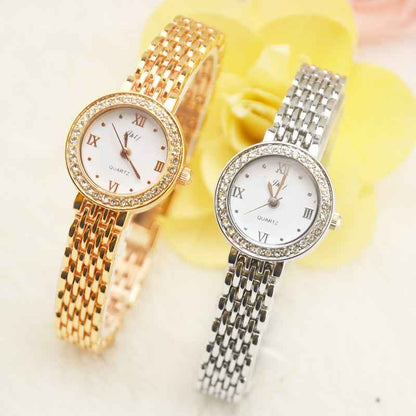 Rhinestone Watch with Crystal Accents for Sparkling Elegance - Echoed Goods
