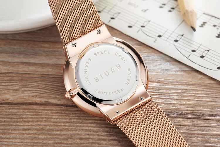 Men's Ultra-thin Mesh Strap Watch - Stylish Fashion Timepiece - Echoed Goods