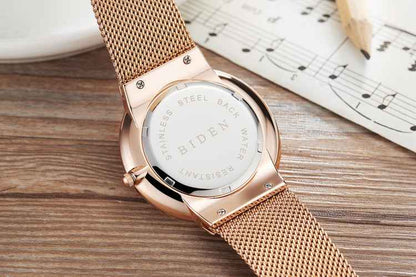Men's Ultra-thin Mesh Strap Watch - Stylish Fashion Timepiece - Echoed Goods
