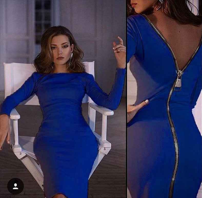 Slim Zipper Dress for a Generation - Stylish and Contemporary Fashion - Echoed Goods