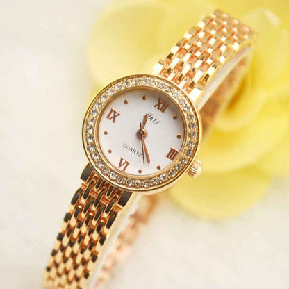 Rhinestone Watch with Crystal Accents for Sparkling Elegance - Echoed Goods