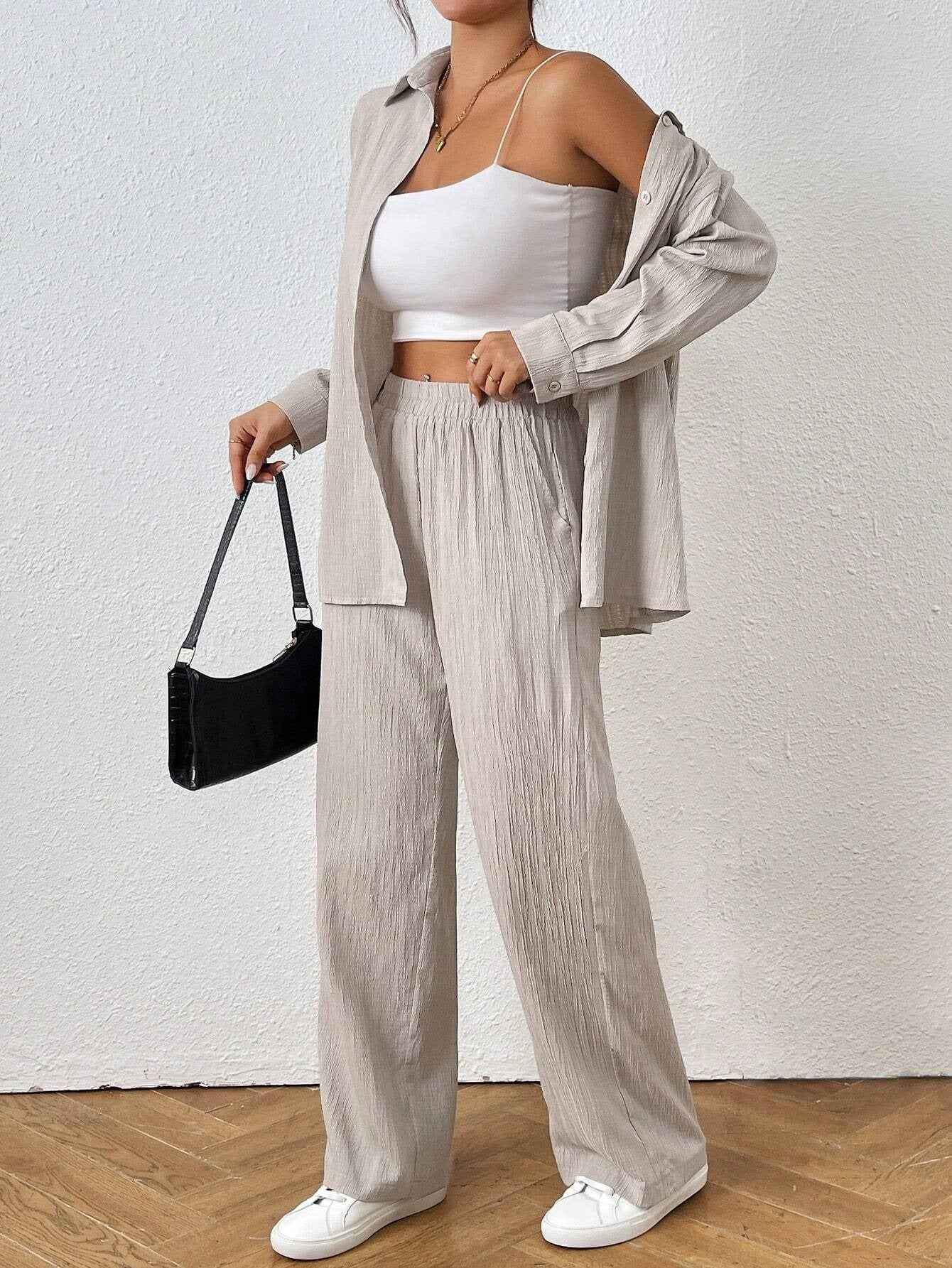 Long Sleeve Shirt and Pants Set for Ultimate Comfort and Style - Echoed Goods