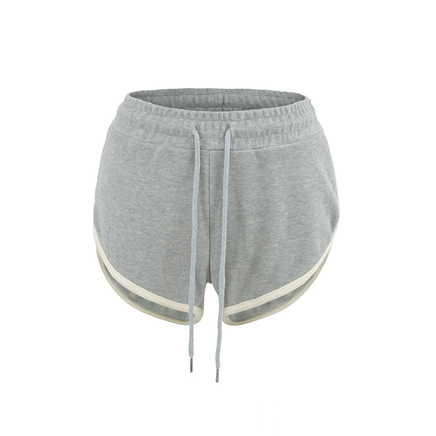 Drawstring Wrapped Shorts with Slit Edge Detail - Echoed Goods