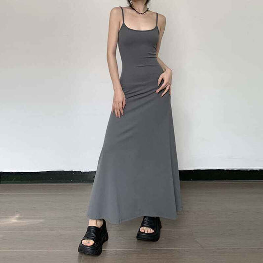 Female Summer Dress - Elegant Long Dress for Warm Weather - Echoed Goods