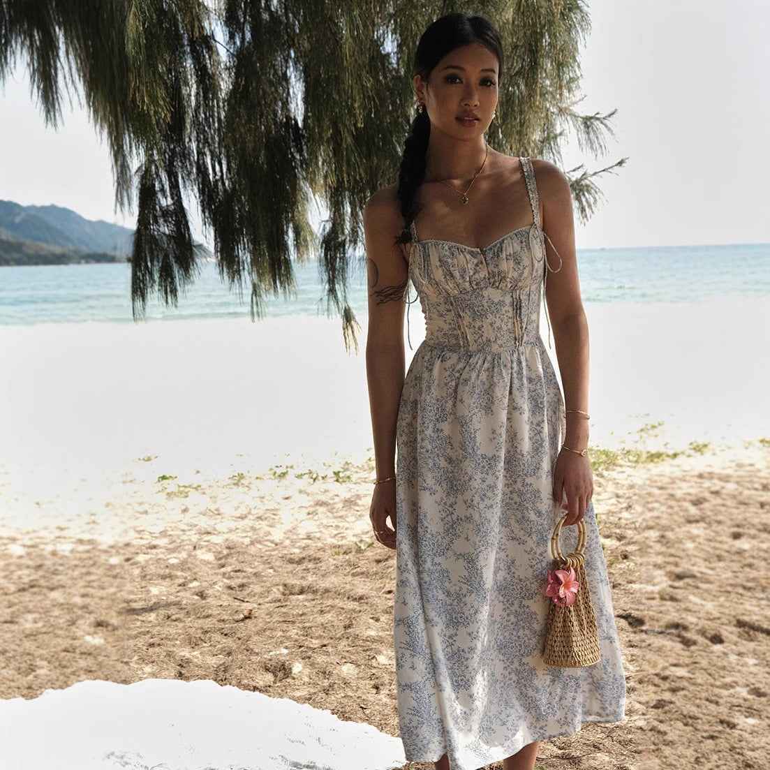 Seaside Sling Dress - Echoed Goods