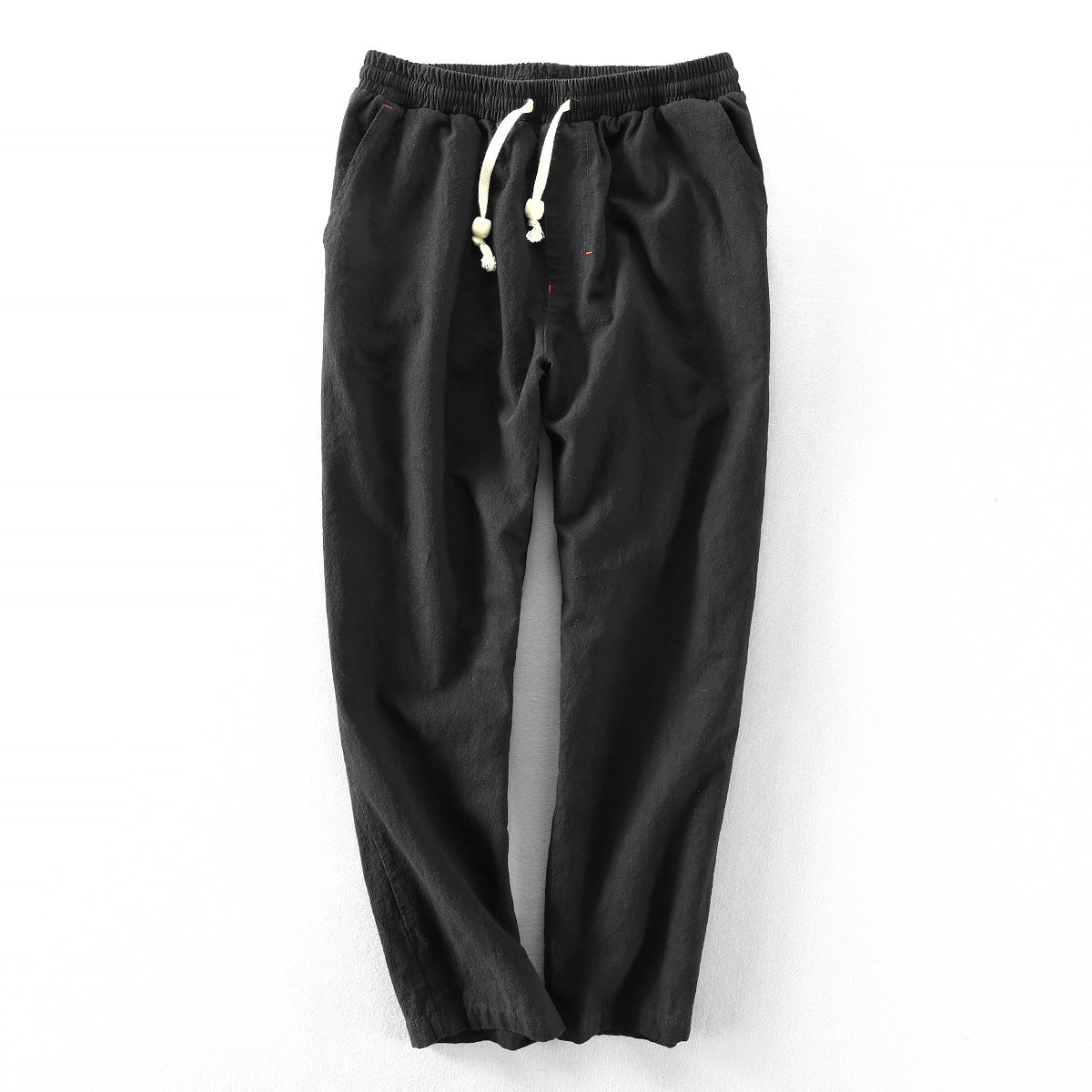 Autumn Linen Pants – Men's Japanese Casual Loose-Fit Cotton-Linen Trousers - Echoed Goods