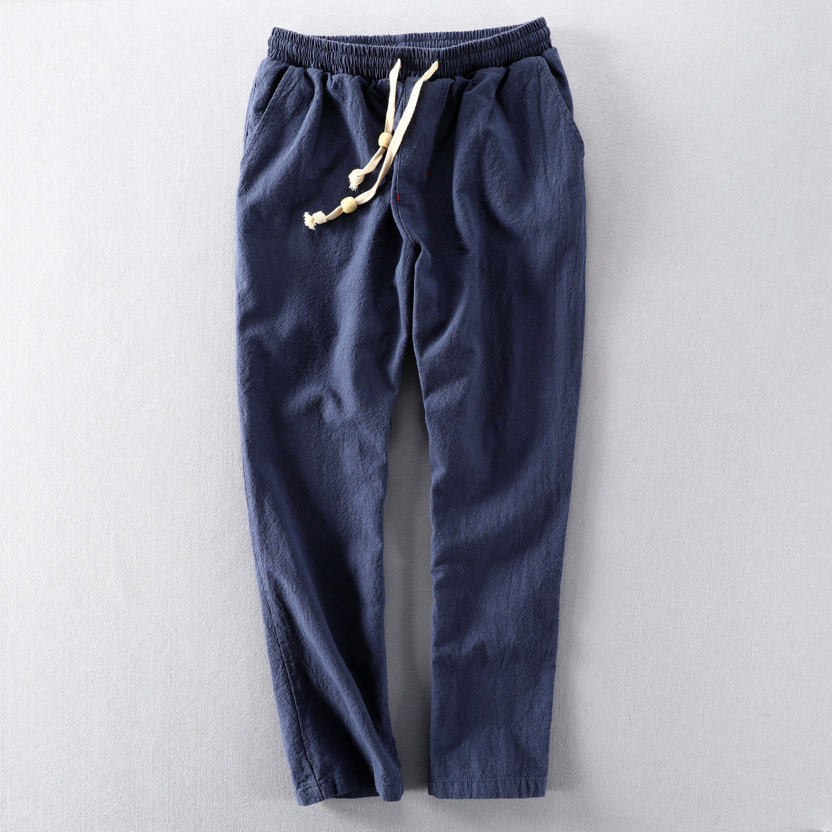 Autumn Linen Pants – Men's Japanese Casual Loose-Fit Cotton-Linen Trousers - Echoed Goods