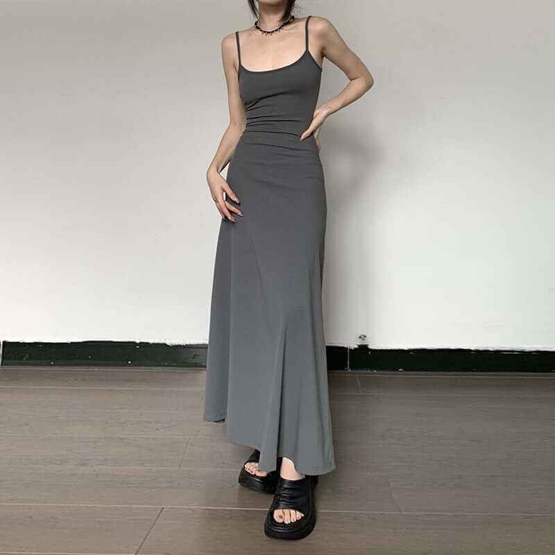 Female Summer Dress - Elegant Long Dress for Warm Weather - Echoed Goods