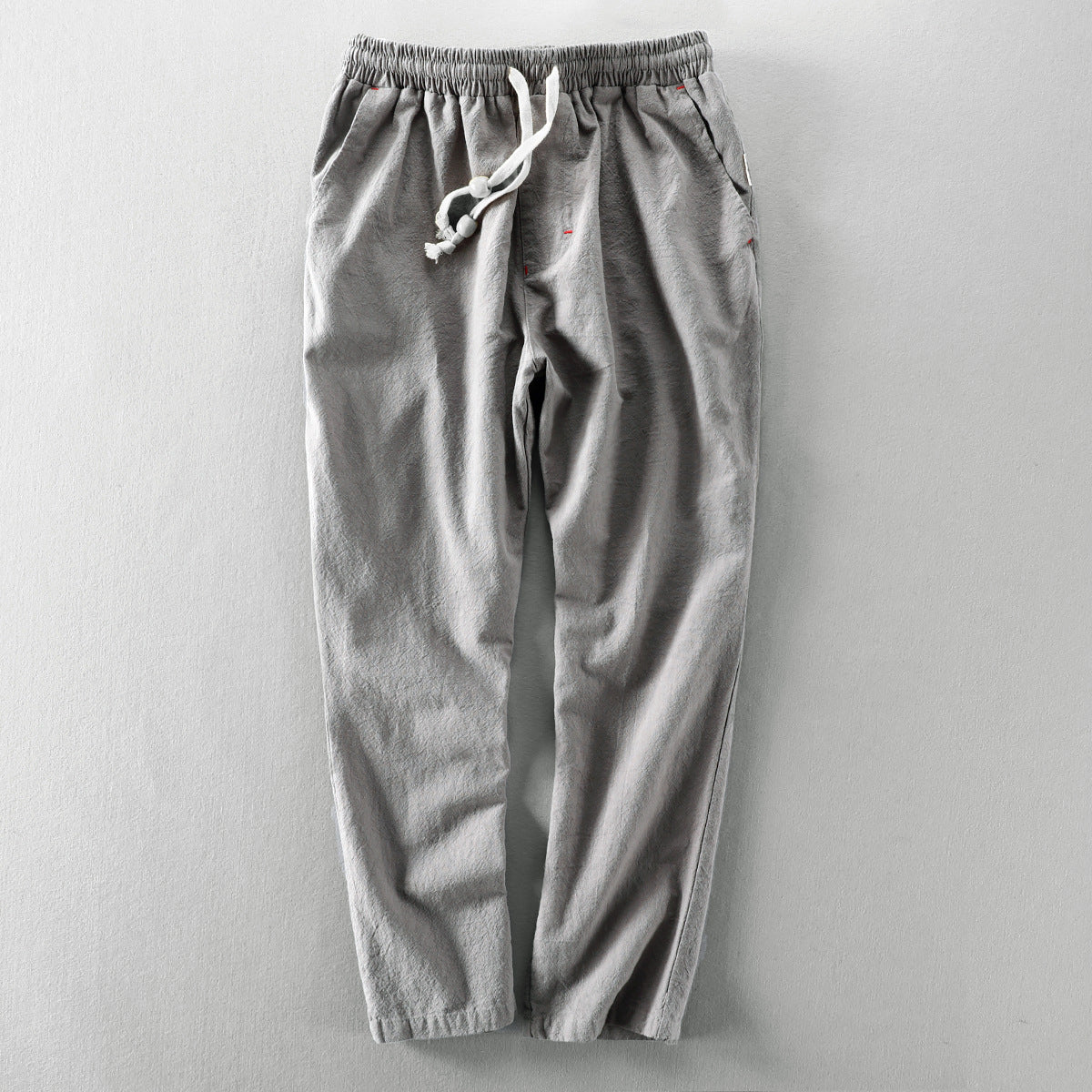 Autumn Linen Pants – Men's Japanese Casual Loose-Fit Cotton-Linen Trousers - Echoed Goods