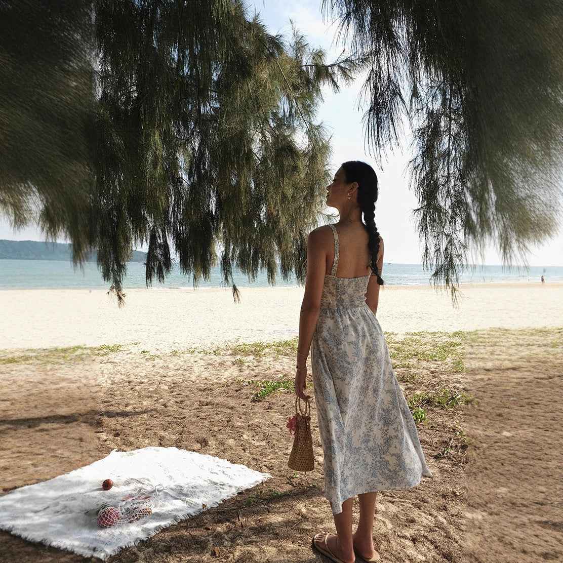 Seaside Sling Dress - Echoed Goods