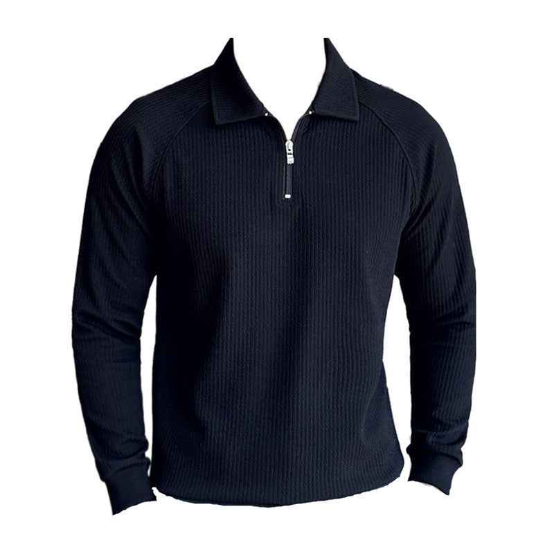 Half Zipper Polo Shirt for Men - Stylish & Comfortable Casual Wear - Echoed Goods
