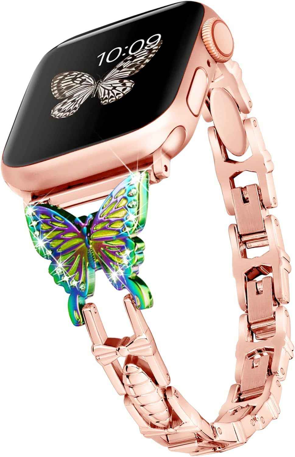 Diamond Butterfly Watch Band – Elegant Timepiece Accessory for Every Occasion - Echoed Goods