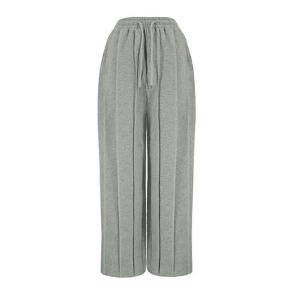 👖 Chic Wide-Leg Striped Pants – Tied Waist, Comfortable & Trendy! 🌟 - Echoed Goods