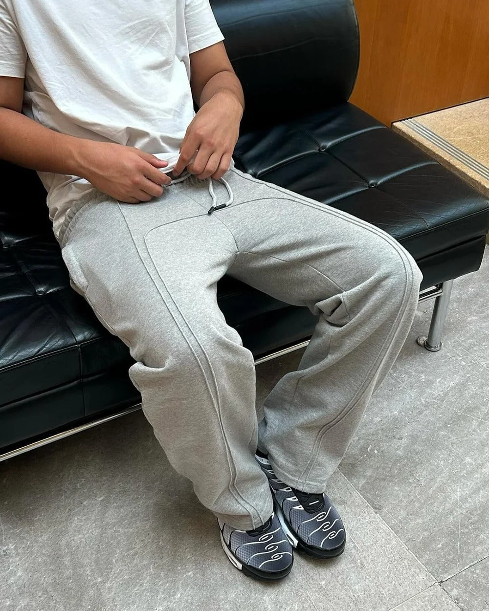 Elastic Drawstring Sweatpants for Streetwear - Echoed Goods