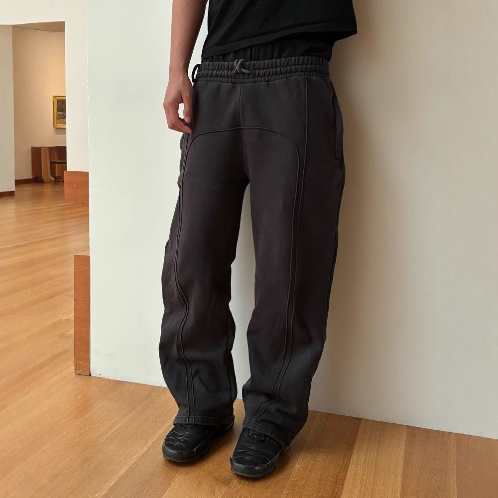Elastic Drawstring Sweatpants for Streetwear - Echoed Goods