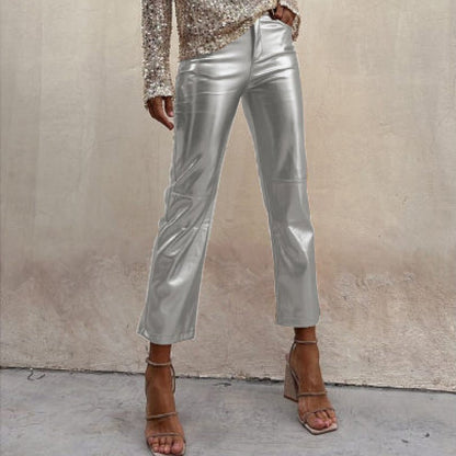 Elastic Waist Skinny Pants for Effortless Casual Style - Echoed Goods