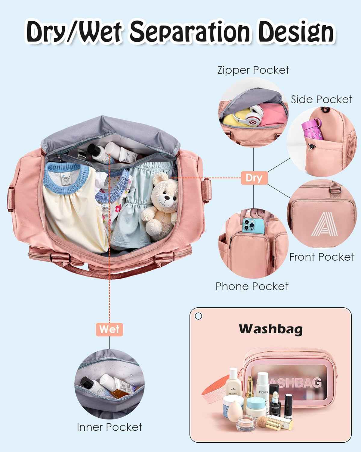 Travel Duffel Bag - Stylish and Functional Travel Companion - Echoed Goods