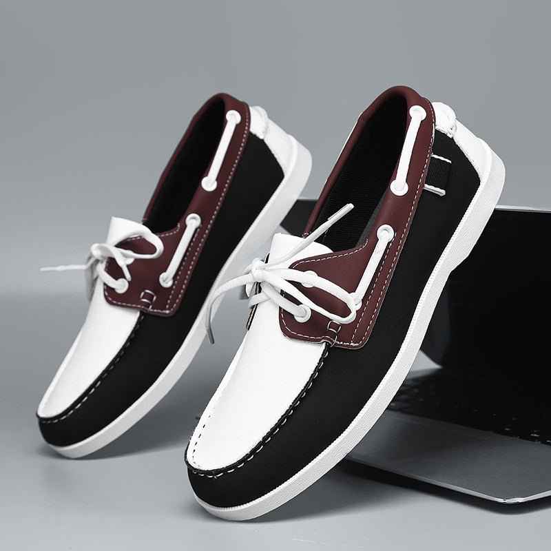Men's British Style Loafers with Belted Design - Versatile Footwear - Echoed Goods