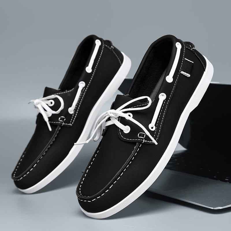 Men's British Style Loafers with Belted Design - Versatile Footwear - Echoed Goods