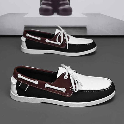 Men's British Style Loafers with Belted Design - Versatile Footwear - Echoed Goods