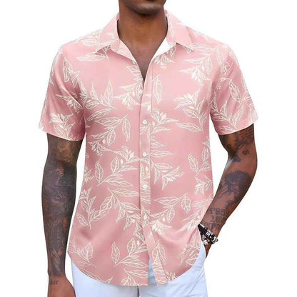 Men's Floral Short-sleeved Shirt - Stylish & Trendy Men's Floral Shirt for Every Occasion - Echoed Goods