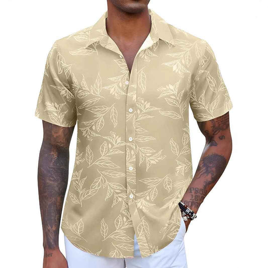 Men's Floral Short-sleeved Shirt - Stylish & Trendy Men's Floral Shirt for Every Occasion - Echoed Goods