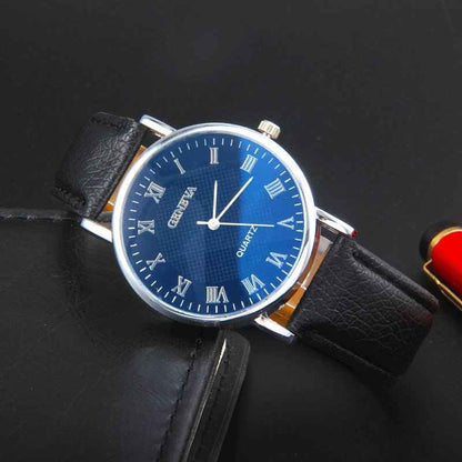 Men's Quartz Belt Watch with Adjustable Belt Strap - Echoed Goods