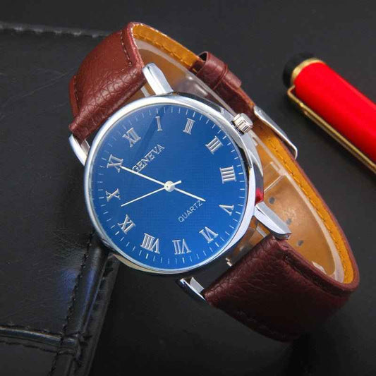 Men's Quartz Belt Watch with Adjustable Belt Strap - Echoed Goods