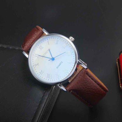 Men's Quartz Belt Watch with Adjustable Belt Strap - Echoed Goods