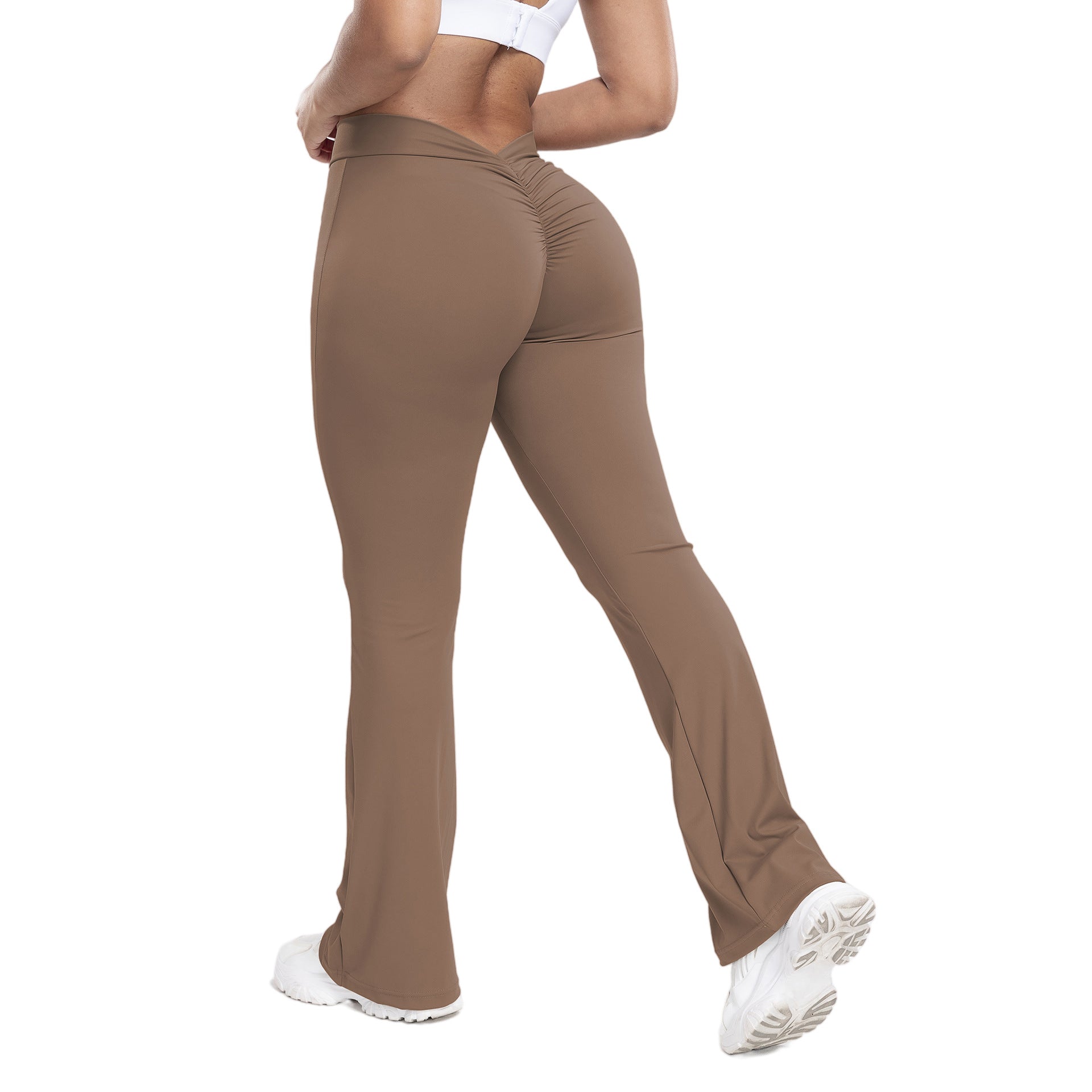 Peach trumpet pants for women - Echoed Goods