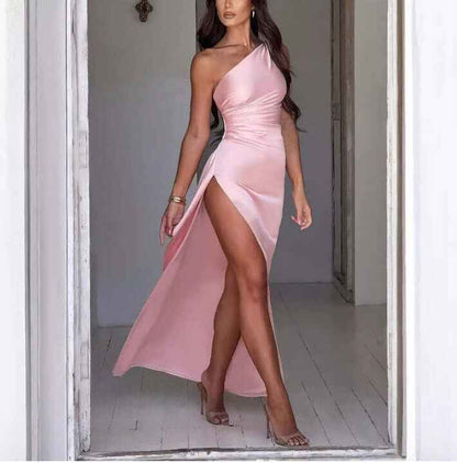 Sexy One-Shoulder Dress for Effortless Elegance and Sultry Style - Echoed Goods