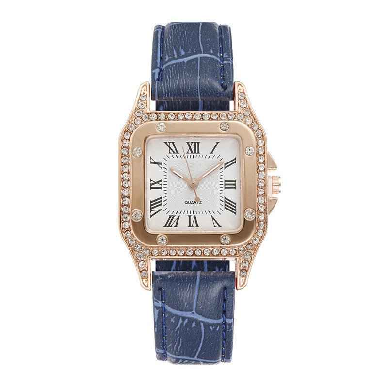Square Rhinestone Women's Watch - Elegant Timepiece for Any Occasion - Echoed Goods