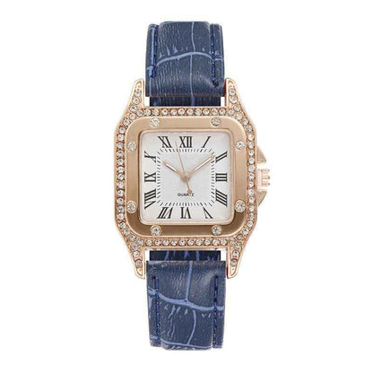 Square Rhinestone Women's Watch - Elegant Timepiece for Any Occasion - Echoed Goods