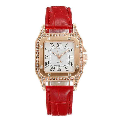 Square Rhinestone Women's Watch - Elegant Timepiece for Any Occasion - Echoed Goods