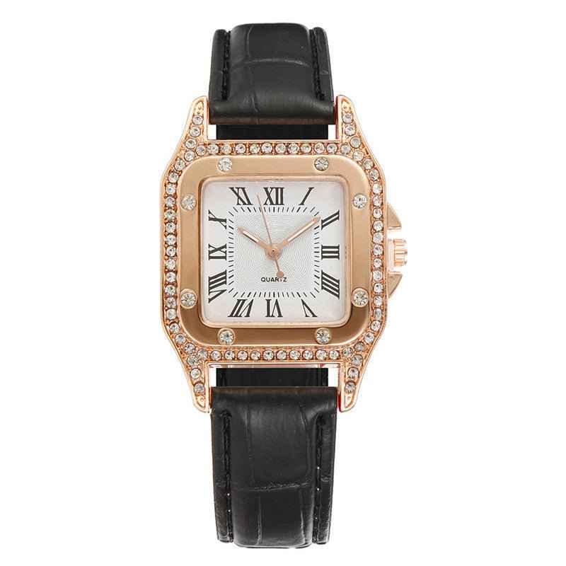 Square Rhinestone Women's Watch - Elegant Timepiece for Any Occasion - Echoed Goods