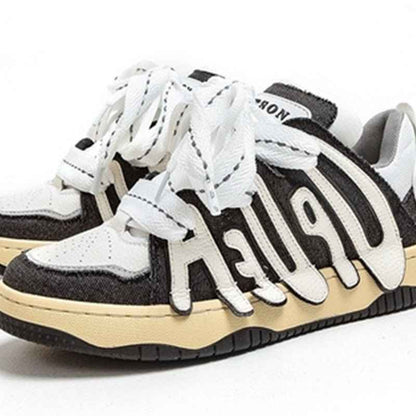 Unisex Retro Sneakers with Alphabet Design for Stylish Comfort - Echoed Goods